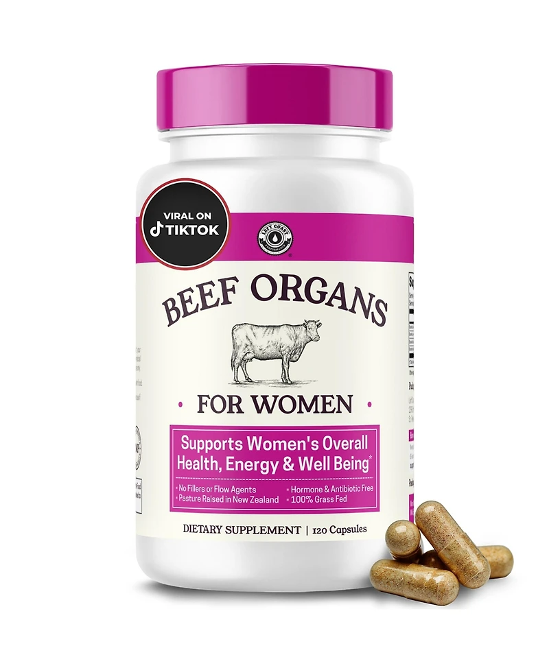 Beef Organs For Women, 120ct