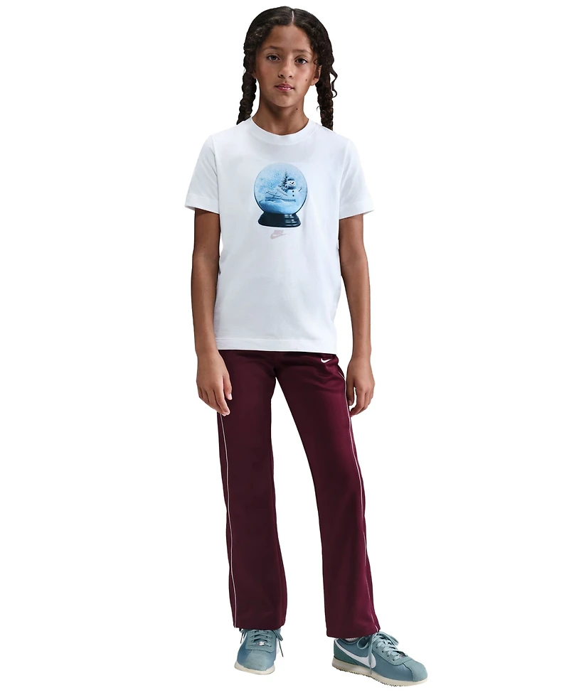 Nike Girls Sportswear Printed Short-Sleeve T-Shirt