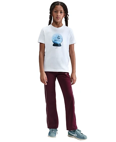 Nike Girls Sportswear Printed Short-Sleeve T-Shirt
