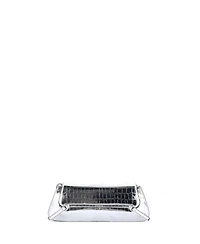 Pre-Owned Givenchy East West Voyou Strap Clutch Embossed Leather