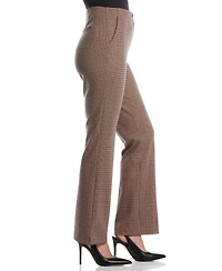 Rafaella Petite Plaid Print Ponte Bootcut Pants