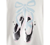 Carter's Girls Toddler 2T-5T Metallic Princess Wand Long-Sleeve Graphic T-Shirt