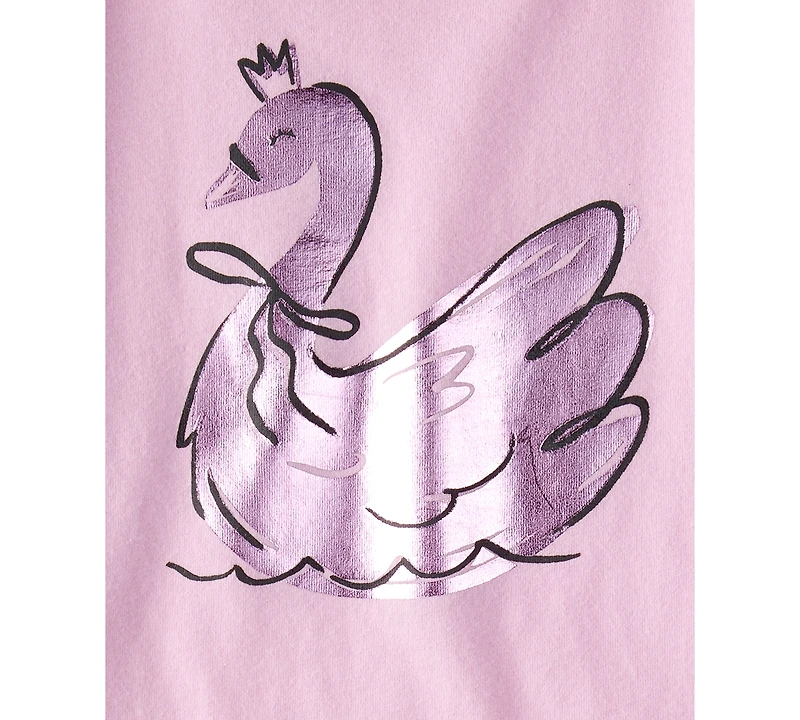 Carter's Girls Toddler 2T-5T Metallic Princess Wand Long-Sleeve Graphic T-Shirt
