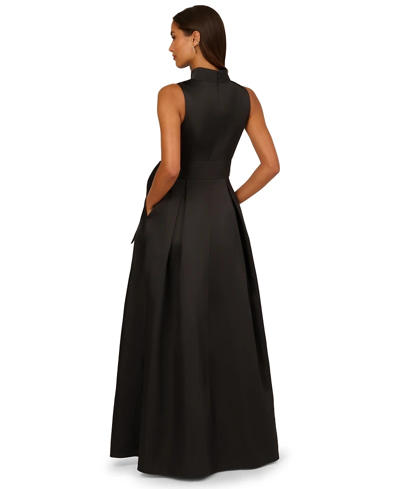 Adrianna Papell Women's Sleeveless Notch Front Dress