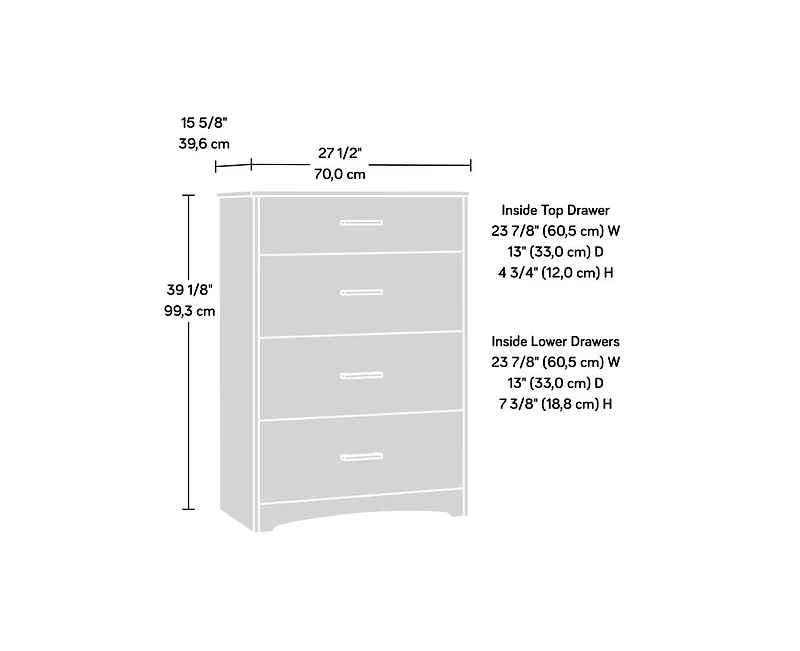 Casainc Storage Cabinet with 4 Drawers