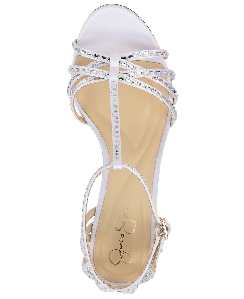 Jessica Simpson Women's Jivira Rhinestone Strappy Stiletto Sandals