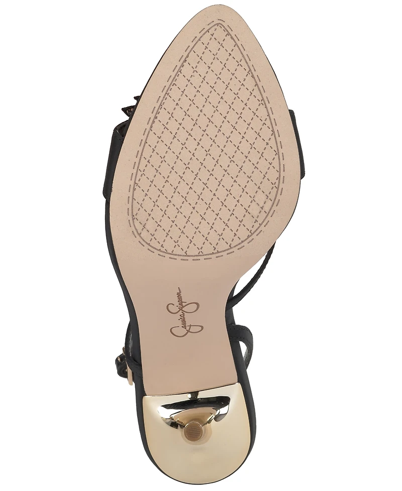 Jessica Simpson Women's Nivory Sequin Flowers Stiletto Sandals