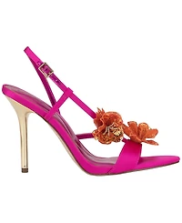 Jessica Simpson Women's Nivory Sequin Flowers Stiletto Sandals