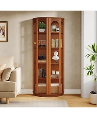 Tribesigns 5-Tier Corner Shelf, 67-Inch Tall Corner Kitchen Pantry with Unique Shape