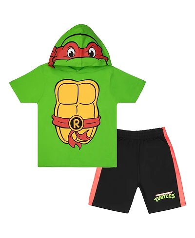 Teenage Mutant Ninja Turtles Boys Cosplay Hooded T-Shirt and Shorts Set