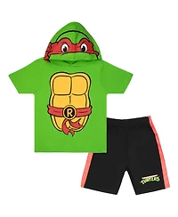 Teenage Mutant Ninja Turtles Boys Cosplay Hooded T-Shirt and Shorts Set