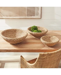 Seagrass Shallow Tapered Baskets Set of 3