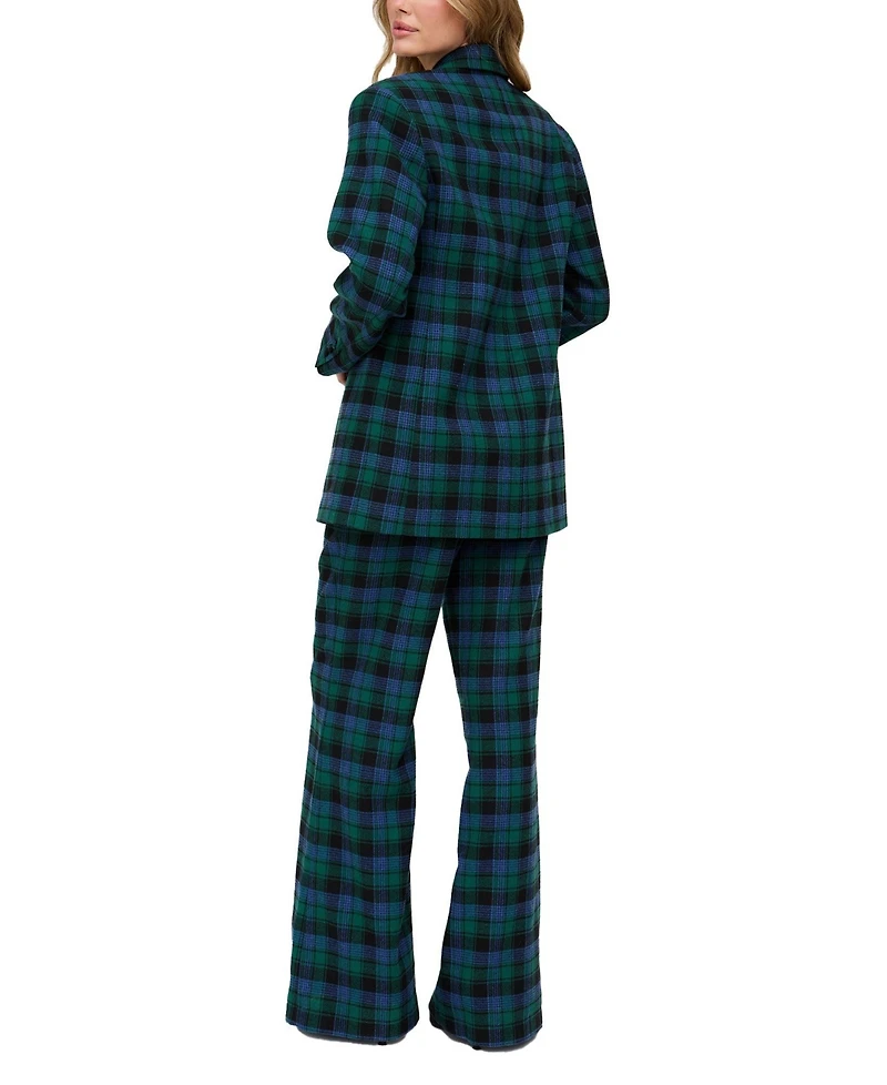 Lily and Lionel London Women's Zena Double Breasted Prince Of Wales Check Print Jacket