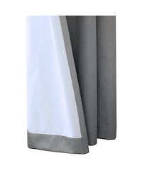 Thermaplus Ventura Blackout Uv Protection Grommet Curtain Panel Pair for Windows Each 52" x 84" Dark Grey