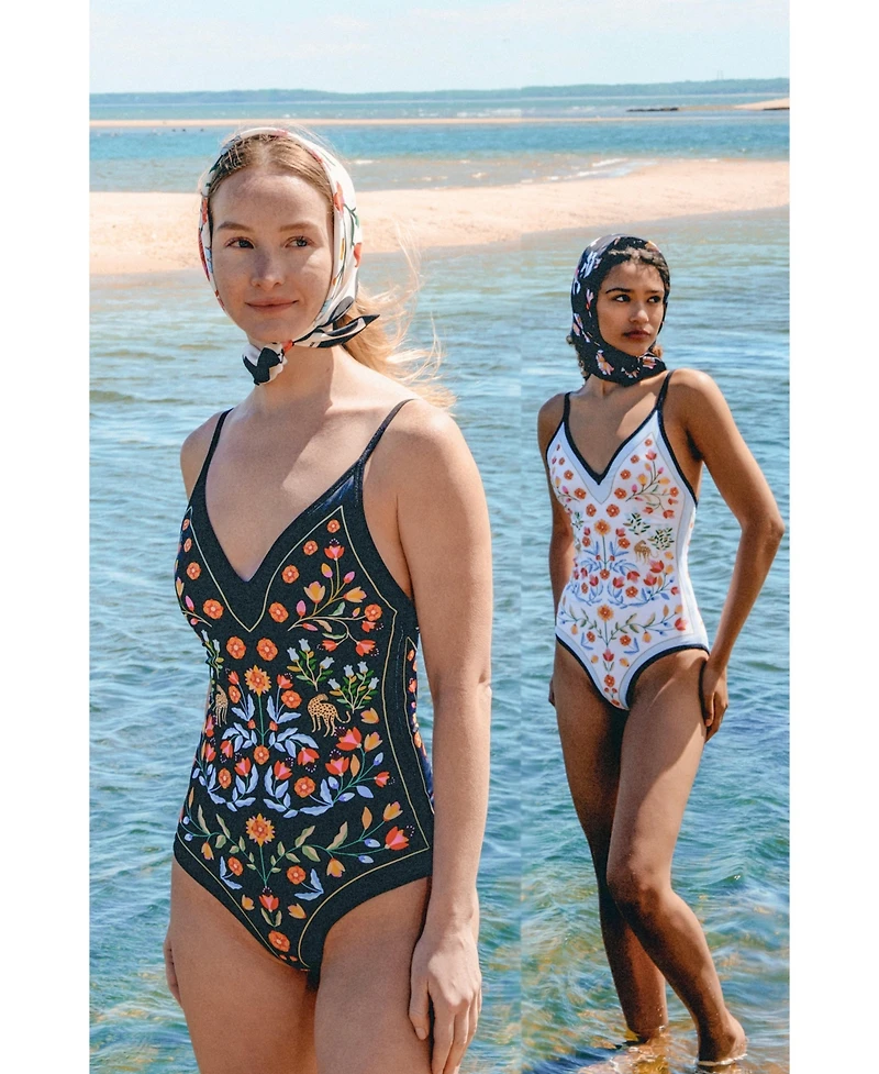 Jessie Zhao New York Women's Night Imagination Reversible V-Neck One-Piece Swimsuit