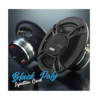 Two-Way Sound Speaker System, 4'' Coaxial Loud Audio, 240 Watts, 4 Ohm Impedance, 3/4'' Asv Voice Coil