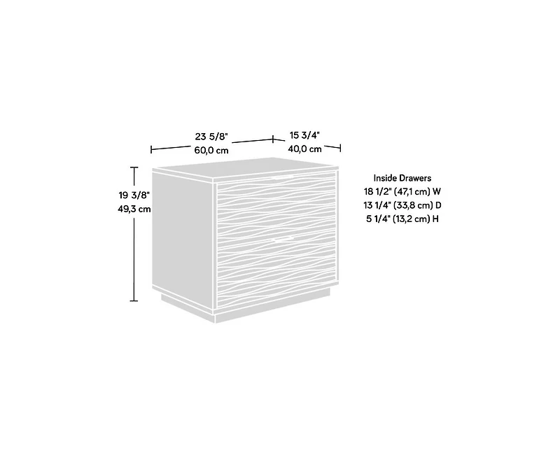 Casainc Storage Cabinet with 2 Drawers