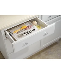 iDesign 4-Section Stackable Makeup Drawer Organizer - Clear