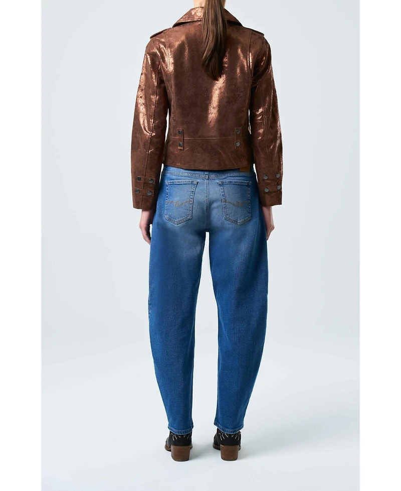 Velez Women's Leather Biker Jacket