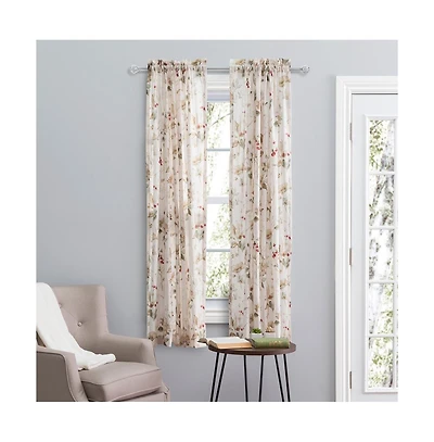 Ellis Curtain Sophia Rod Pocket Tailored Panel - 48x84", Multi