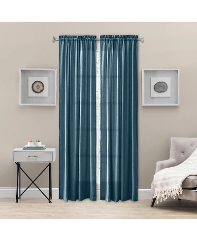 Ellis Curtain Portland Crushed Taffeta Rod Pocket Tailored Panel - 48x63