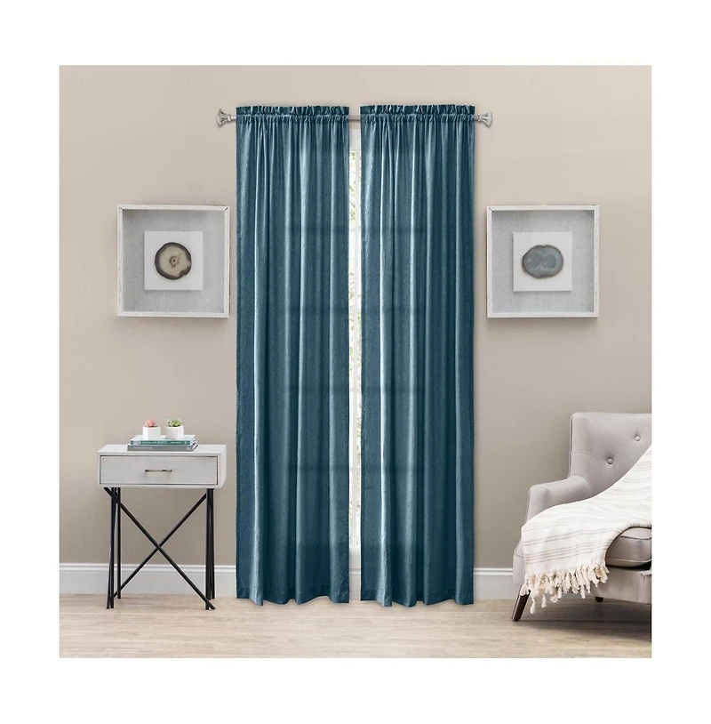 Ellis Curtain Portland Crushed Taffeta Rod Pocket Tailored Panel - 48x84