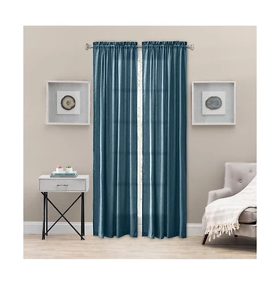 Ellis Curtain Portland Crushed Taffeta Rod Pocket Tailored Panel - 48x84