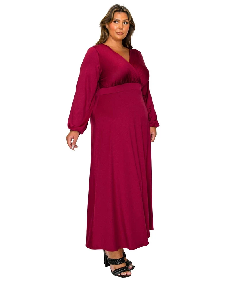 L I V D Plus Sophia Surplice Dress