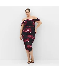 City Chic Women's Jazmin Print Dress