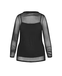 City Chic Women's Lauryn Ruched Top