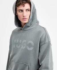 Hugo Boss Men's Nenzyod Cotton Terry Logo Pullover Hoodie