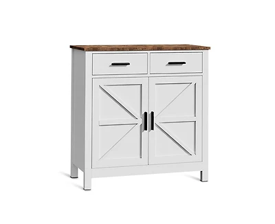 Kitchen Storage Cabinet with 2 Drawers and 2 Doors