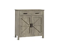 Casainc Kitchen Storage Cabinet with 2 Drawers and Doors