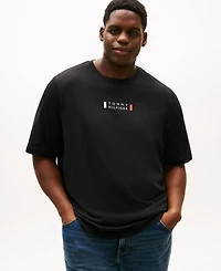 Tommy Hilfiger Men's Big & Tall Small Center Logo T-Shirt