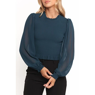 Petal and Pup Women's Aranha Sheer Sleeve Top