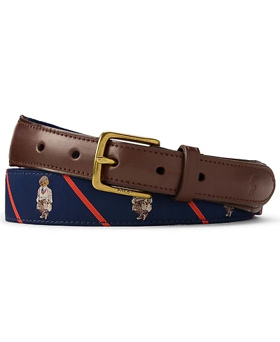 Polo Ralph Lauren Men's Bear Leather Belt