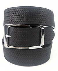 Ted Baker London Men's Black Embossed Leather Belt