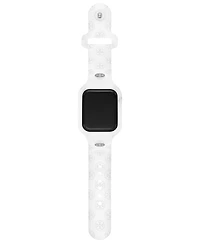 Tory Burch Women's The T Monogram White Silicone Strap For Apple Watch 41mm
