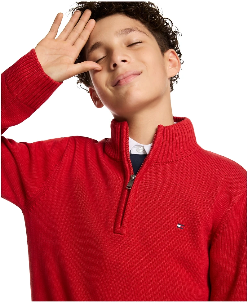 Tommy Hilfiger Boys 8-20 Quarter-Zip Sweater
