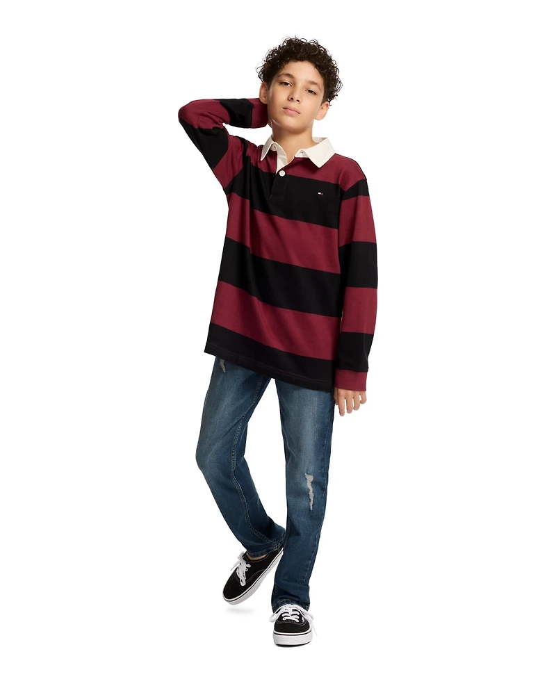 Tommy Hilfiger Boys 8-20 Bold Striped Rugby Polo Shirt