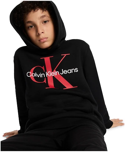 Calvin Klein Boys 8-20 Old School Logo Pullover Hoodie
