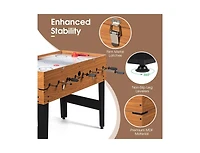 48 Inch 3-In-1 Multi Combo Game Table with Soccer for Game Rooms