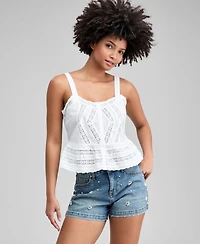 And Now This Women's Lace Inset Woven Tank, Macy's Exclusive