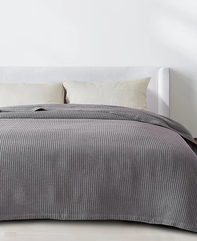 Linery & Co Waffle Weave Textured Cotton Blanket