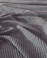 Linery & Co. Waffle Weave Textured Cotton Blanket