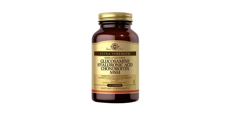 Solgar Glucosamine Hyaluronic Acid Chondroitin Msm-Shellfish-Free Tablets ,Shellfish-Free 60 Tabs