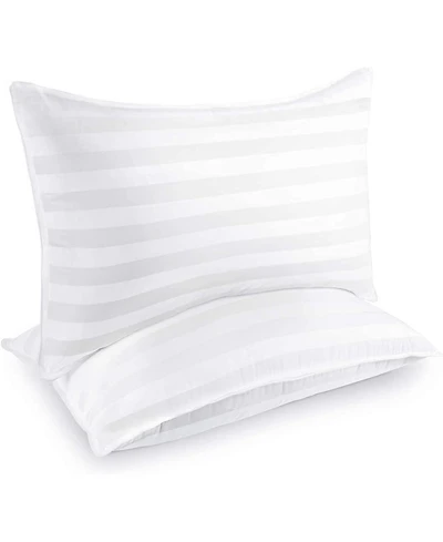 Elephas Bed Pillows for Sleeping - Cooling Soft Premium Microfiber Cover for Side Back and Stomach Sleepers, 2 Count