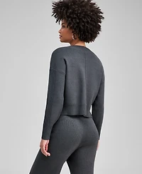 And Now This Women's Drop-Shoulder V-Neck Sweater, Macy's Exclusive