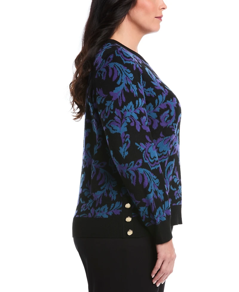 Rafaella Plus Long Sleeve Sweater