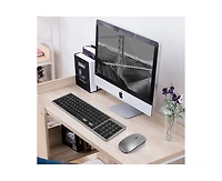 2.4G Wireless Keyboard and Mouse Combo - Dual-mode keyboard & Bluetooth mouse for Laptop, Desktop